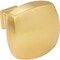 Jeffrey Alexander 1-3/8" Overall Length Brushed Gold Square Audrey Cabinet Knob 278L-BG - alternate 6